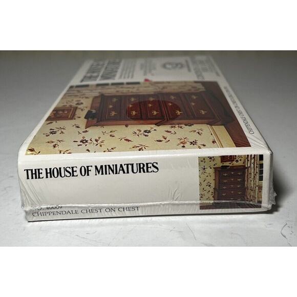 The House of Miniatures Kit 40009 Chippendale Chest On Chest NEW SEALED vtg - Picture 4 of 7